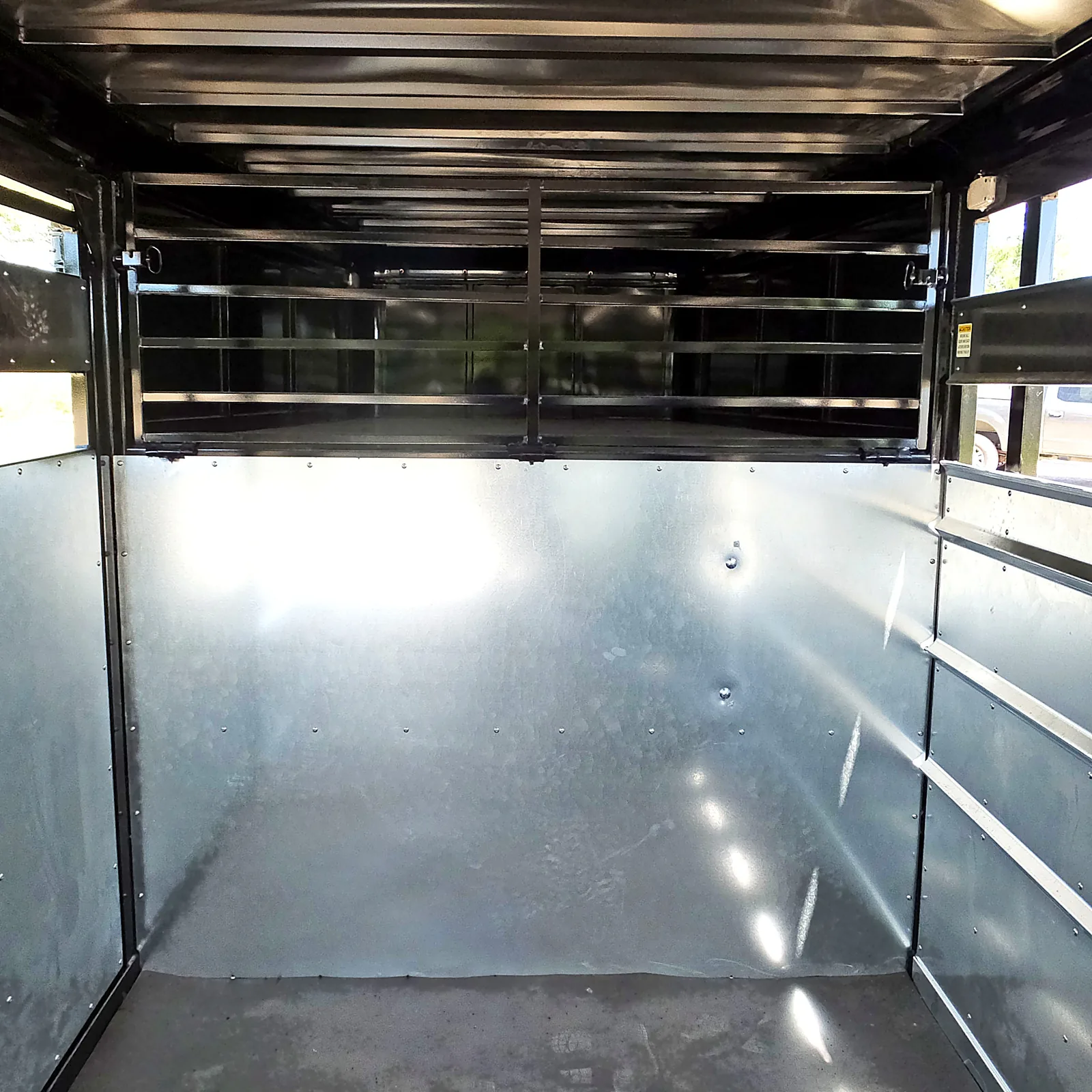 Calf gate up.